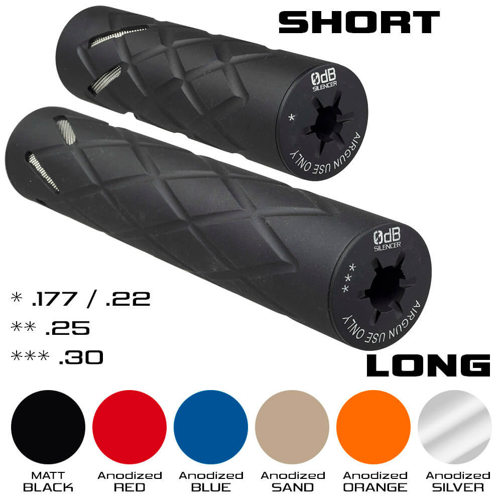 0dB Airgun Silencer (½” UNF)
